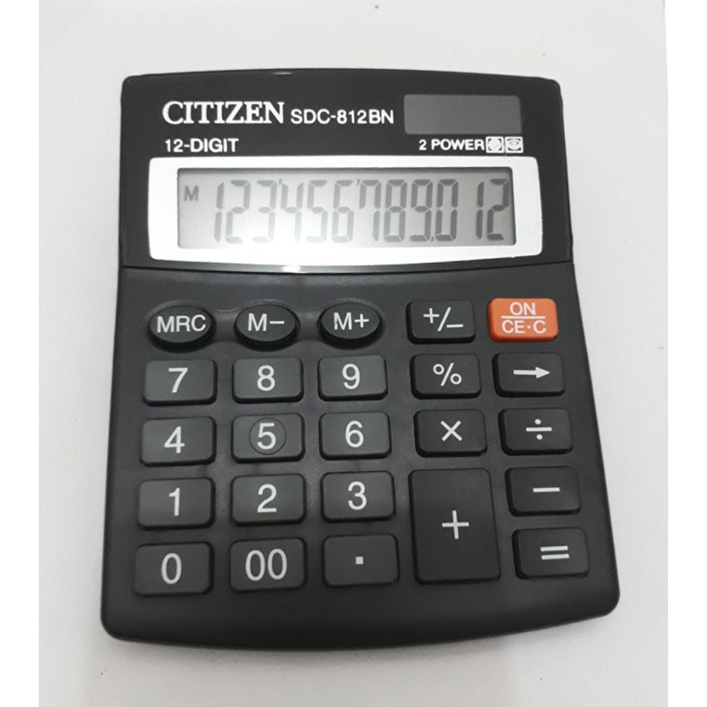 CITIZEN CALCULATOR (12 DIGITS) SDC812BN
